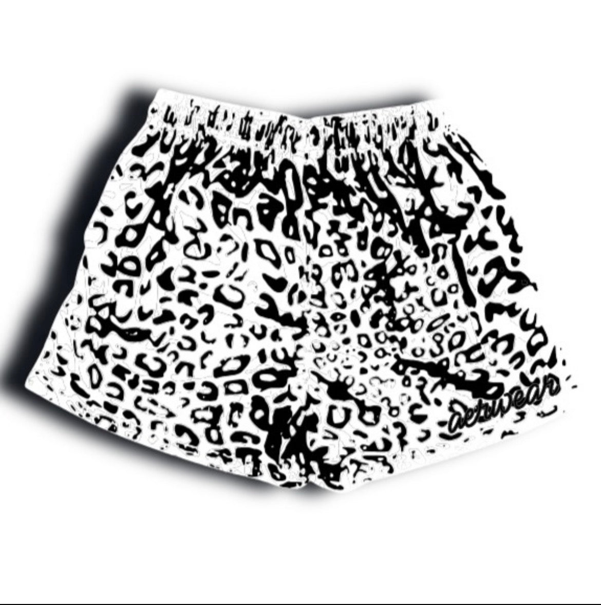 White Cheetah Shorts